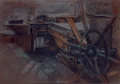 ancienne presse chez Mourlot 47x61 1992