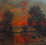 Coucher de soleil 50x50 2005